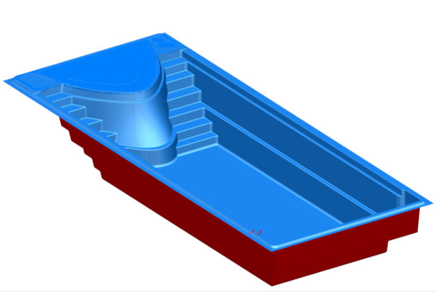 CAD visualisation of the pool