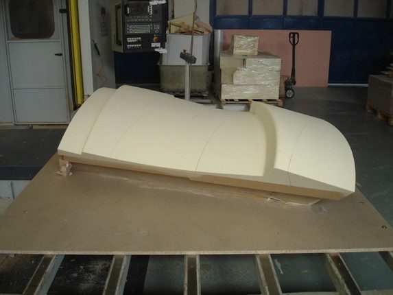 A CNC-milled model part